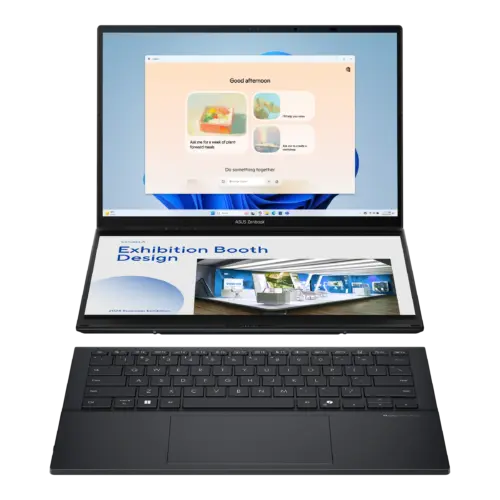 ASUS Zenbook DUO (UX8406)  Intel Core Ultra 9 Processor 285H , 32GB DDR5X ,2TB SSD, 14.0-inch Double Screen 3K OLED Backpack, Sleeve & ASUS Pen 4 MODE STYLE | Win 11 Home