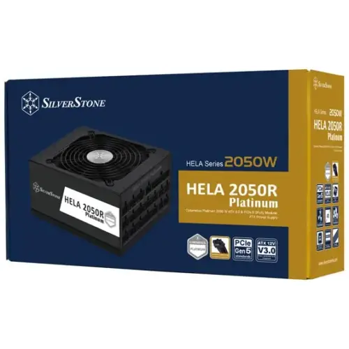 SilverStone HELA 2050R Platinum Fully Modular Power Supply, 2050W Power, Cybenetics Platinum Certified, Active PFC, All Japanese Electrolytic Capacitors, Black | SST-HA2050R-PM - Image 6
