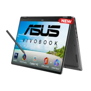 ASUS Vivobook 14 Flip (TP3407) Intel Core™ Ultra 5 Processor 226V, Intel Arc Graphics up to 40TOPS 14.0-inch Touch OLED WUXGA (1920 x 1200) w/ Stylus - Windows 11 Home