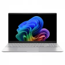 New Laptop ASUS Vivobook S15, Snapdragon® X Elite X1E 78 100 Processor Qualcomm® Hexagon™ NPU up to 45TOPS, 32GB LPDDR5X, 1TB M.2 NVMe™ PCIe® 4.0 SSD, 15.6" 3K OLED, Windows 11 Home - Cool Silver