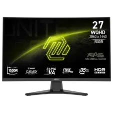 Gaming Monitor MSI MAG 275CQF E18, Curve 1500R 27" 2K, 180Hz, 0.5ms Rapid VA, HDR Ready, AMD FreeSync™, Black / 3 Years Warranty