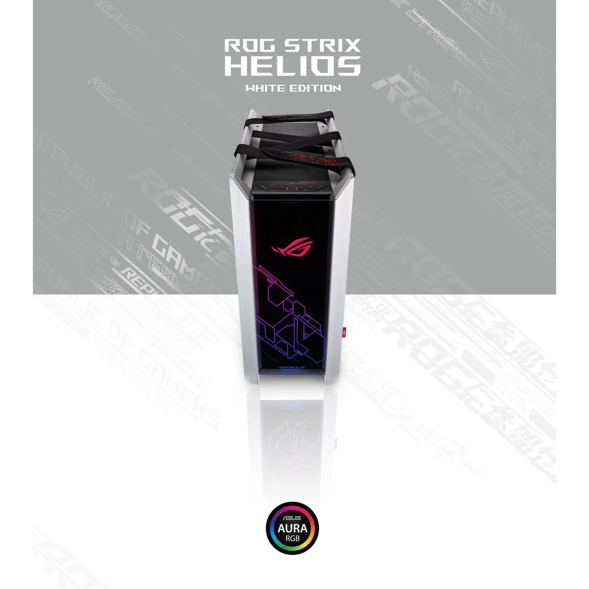 Asus ROG Strix Helios - WHITE Gaming Case with tempered glass, aluminum frame - Image 2
