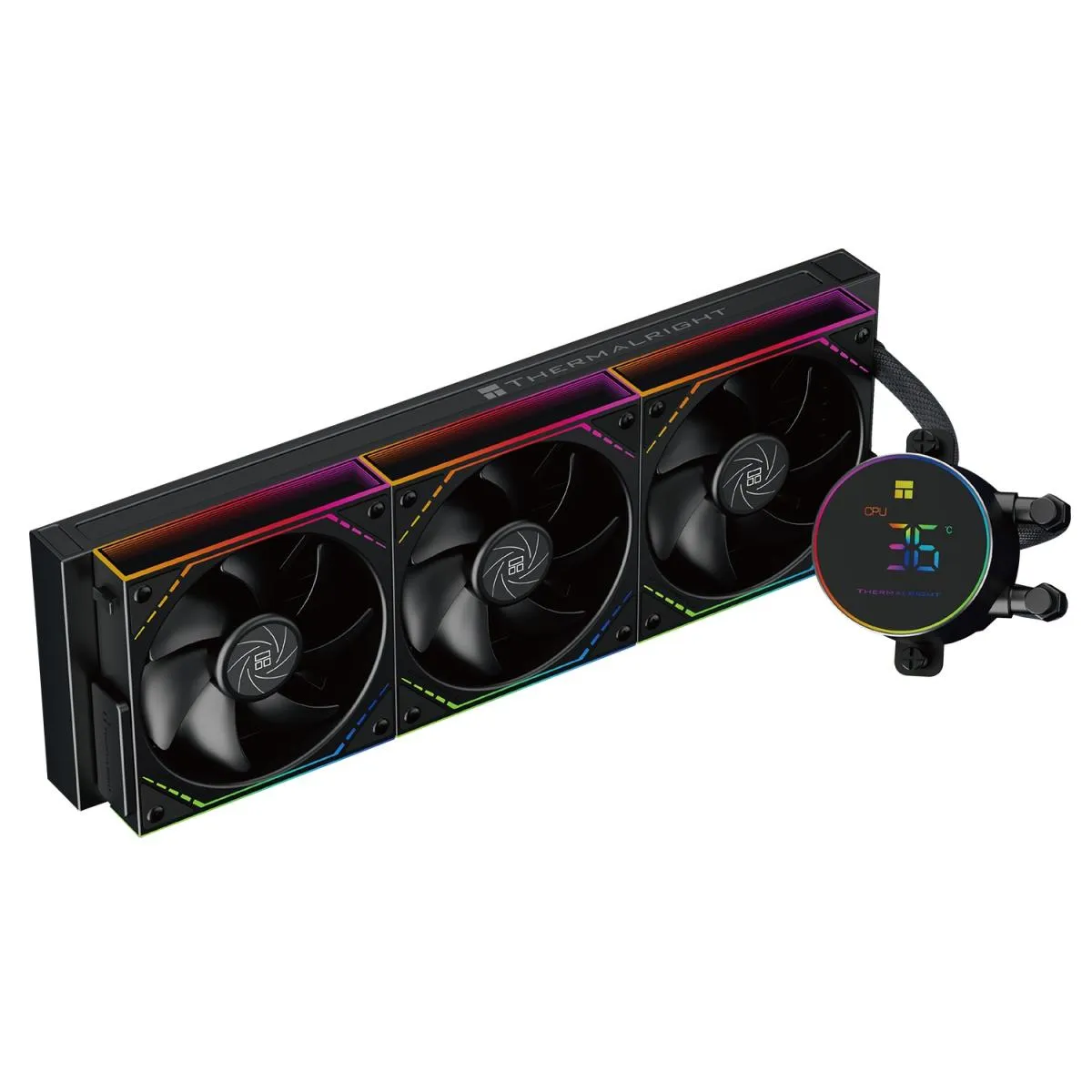 Thermalright Frozen Magic 360 Digital ARGB BLACK V2 CPU Liquid Cooler, High Performance AIO TL-M12Q