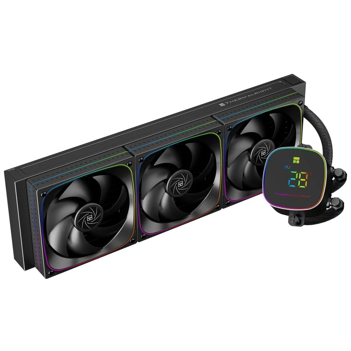 Thermalright Frozen Horizon 360 Digital ARGB BLACK CPU Liquid Cooler, High Performance AIO TL-Q12