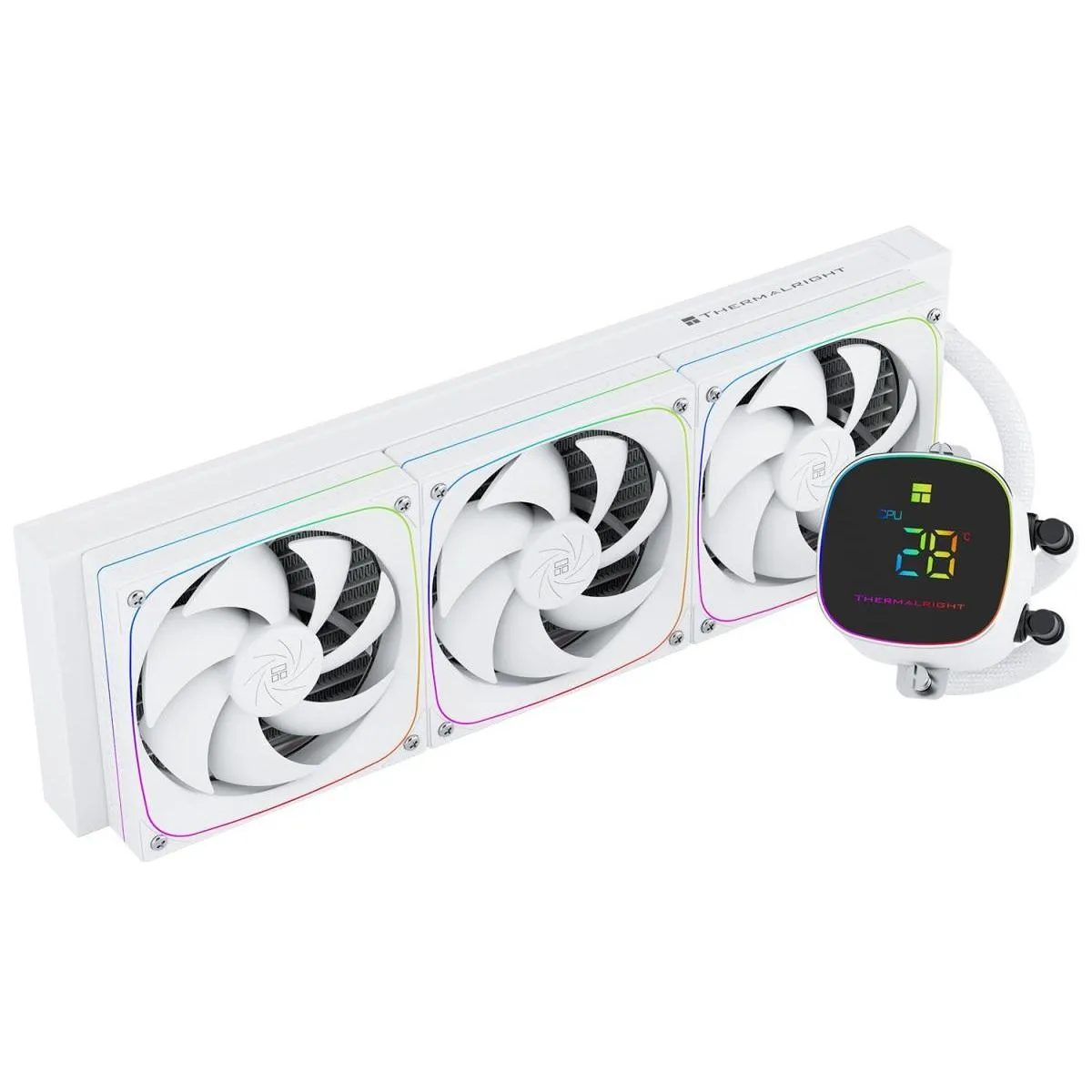 Thermalright Frozen Horizon 360 Digital ARGB WHITE CPU Liquid Cooler, High Performance AIO TL-Q12W