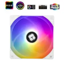 Thermalright TL-C12CW-S (White/ 3PIN ARGB) Balance Performance 120mm PWM Cooling Fan w/ S-FDB Bearing.