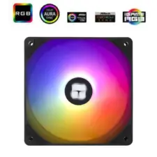 Thermalright TL-C12C-S (Black/ 3PIN ARGB) Balance Performance 120mm PWM Cooling Fan w/ S-FDB Bearing.