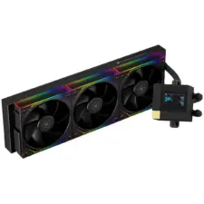 Thermalright Core Matrix 360 Vision ARGB BLACK CPU Liquid Cooler w/ 2" LCD Display (320 × 240) for system info, images, GIFs, and animations, High Performance AIO TL-M12Q