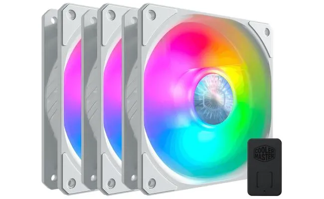 Cooler Master SickleFlow 120 ARGB White Edition 3 IN 1 High-Performance Fans With Controller New Frame With Updated Lighting - Image 2
