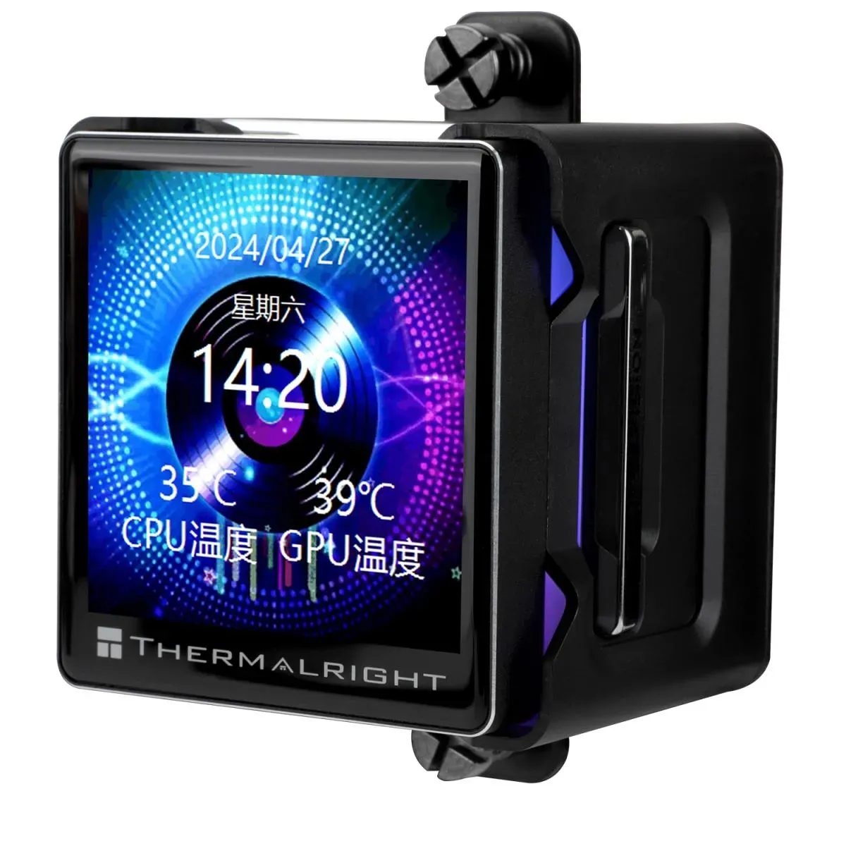 Thermalright Elite Vision 360 BLACK ARGB CPU Liquid Cooler w/ 2.7" IPS LCD Display, High Performance AIO w/ 3x TL-K12 - Image 2