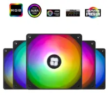Thermalright TL-C12C-S X5 (Black / 3PIN ARGB) Balance Performance 120mm PWM Cooling Fan Kit 5in1 / S-FDB Bearing.