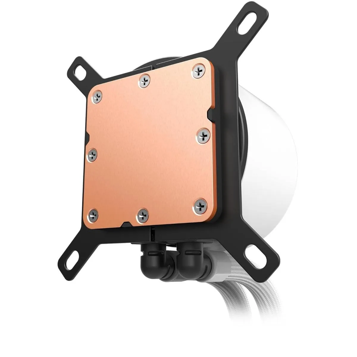 NZXT Kraken Plus 360 RGB (White) LCD Display All-In-One 360mm Liquid CPU Cooler w/ Enhanced Cold Plate, RPM, Static Pressure F360 RGB Core Single Frame Fan - Image 3