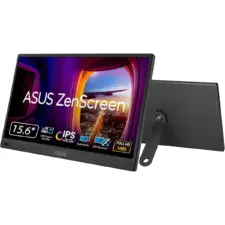 ASUS ZenScreen MB169CK Portable USB Monitor16" (15.6" viewable), Full HD, 60Hz, IPS,5ms(GTG), Dual USB Type-C (DP Alt Mode) + Mini Hdmi, Flicker Free, Blue Light Filter, Anti-glare surface, 360° kickstand