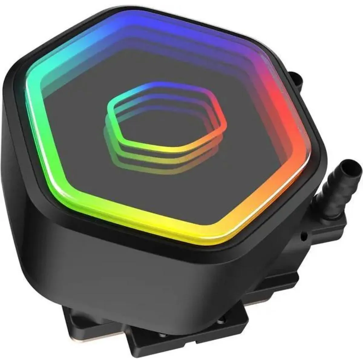 Cooler Master MasterLiquid 360 Core II (Black) ARGB High- Preformance AIO CPU Liquid Cooler, Dual Chamber Pump Design, Infinity Mirror Pump Cover Design, Pre-installed 3x 120mm Argb Fan - Image 3