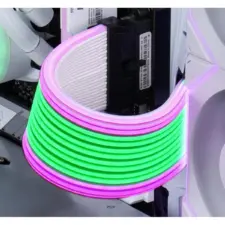 Lian Li Strimer Wireless 24P Addressable RGB Extension Cables For 24-Pin Motherboard, L-wireless Sync w/ Included 2.4GHz Controller, L-Connect 3 Software For Complete Control