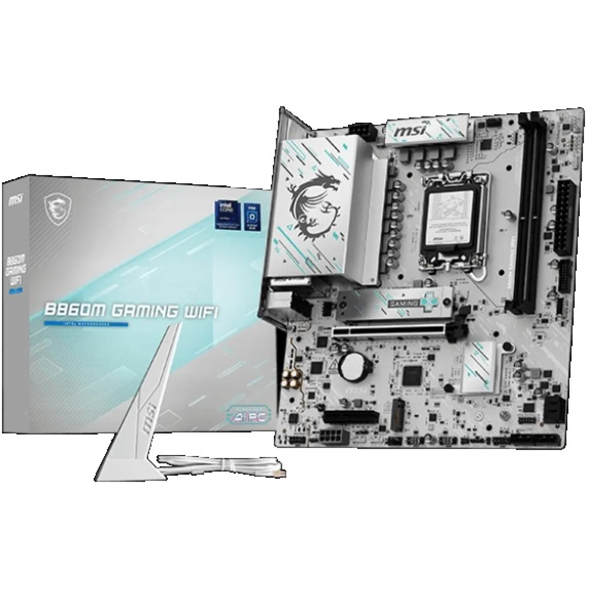 MSI B860M GAMING WIFI, Intel Core Ultra (Series 2), LGA 1851/DDR5/PCIe 5.0/2xM.2 - mATX Gaming MotherBoard