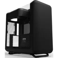HYTE X50 ATX Mid Tower Modern Performance Case, Micro Mesh Ventilation, Thick Laminated Acoustic Glass (Pitch Black)