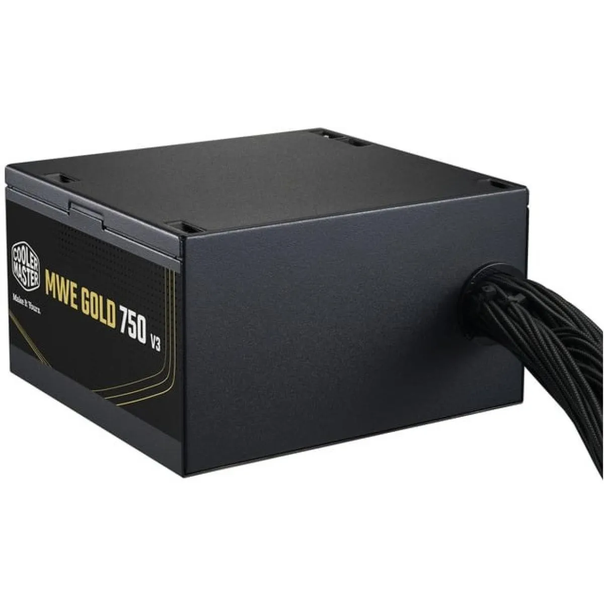 Cooler Master MWE GOLD 750 V3 (ATX 3.1) 750W 80 Plus Gold Non-Modular Power Supply w/ (12V-2x6) PCIE 5.1 Connector