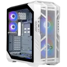 COOLER MASTER HAF 700 ARGB (White) Full-Tower Mesh Tempered Glass Gaming Case w/ 5 SickleFlow ARGB Fans/420mm Top & 480 Side Radiator Support