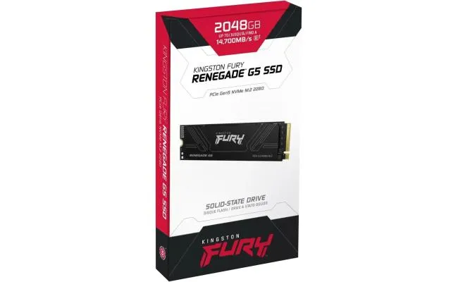 Kingston FURY Renegade G5 2TB PCIe 5.0 NVMe M.2 SSD-Sequential Read/Write (14700/14000 MB/s)