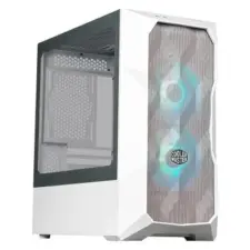 COOLER MASTER MasterBox TD300 Mesh White Mini Tower Tempered Glass Gaming Case w 2x ARGB Fans