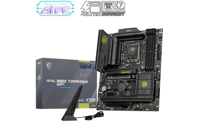 MSI MAG B860 TOMAHAWK WIFI (Wi-Fi 7) Intel Core Ultra (Series 2), LGA 1851/DDR5/PCIe 5.0/3xM.2 - ATX Gaming MotherBoard