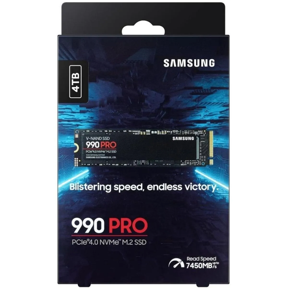 Samsung 990 PRO 4TB PCIe 4.0 NVMe M.2 SSD-Sequential Read/Write (7450/6900 MB/s)