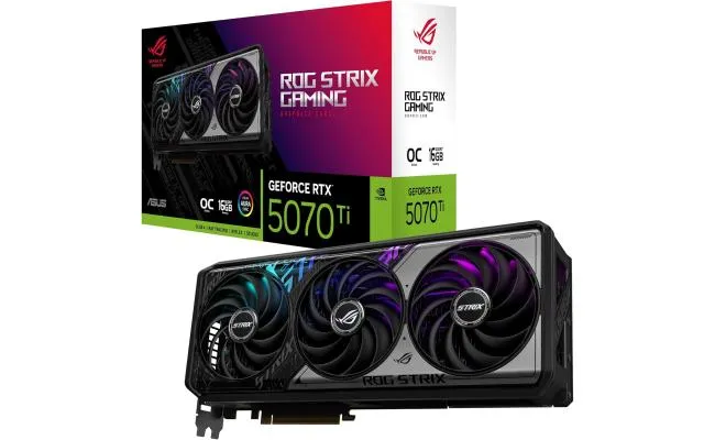 ASUS ROG Strix GeForce RTX 5070 Ti 16GB GDDR7 OC Edition - Graphics Card