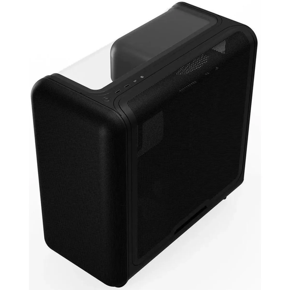 HYTE X50 ATX Mid Tower Modern Performance Case, Micro Mesh Ventilation, Thick Laminated Acoustic Glass (Pitch Black) - Image 3