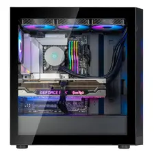 SilverStone FARA 514X (Black) ARGB ATX Mid Tower Tempered Glass Gaming Case, Dual 360m Radiator Support w/ USB Type-C & 4x120mm ARGB Fans