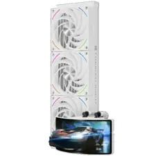Thermalright Rainbow Vision 360 Turbo ARGB WHITE CPU Liquid Cooler w/ 6.67" OLED UW-FHD+ 60Hz 3D Panoramic Curved Display, High Performance AIO TL-K12W-X28-R9