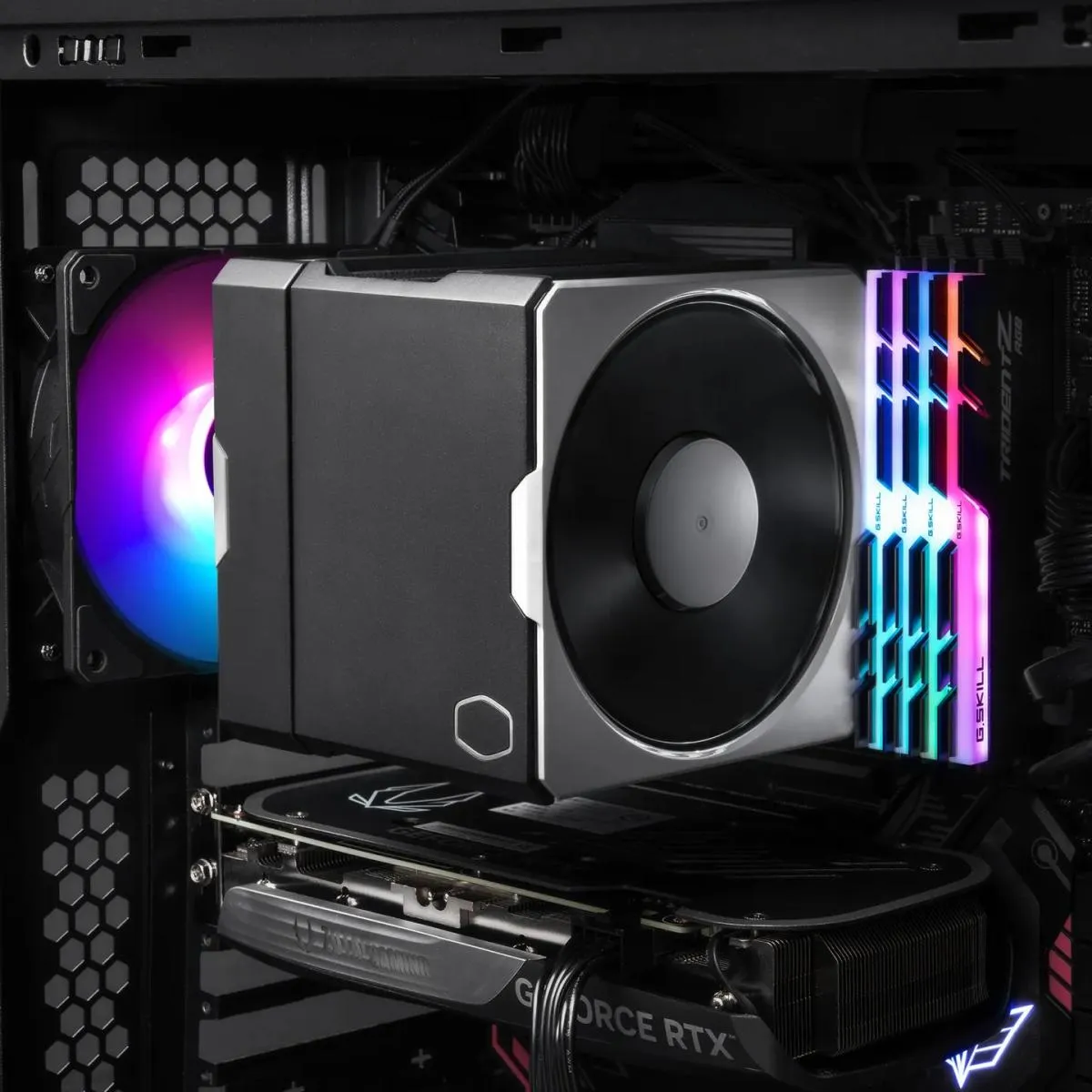 Cooler Master Hyper 612 APEX (Black) CPU Air Cooler, Single Tower w/ 6x 6mm Heat Pipes & High Performance Dual Fan