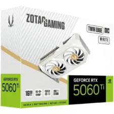 ZOTAC GAMING GeForce RTX 5060 Ti Twin Edge OC 16GB GDDR7 White Edition - Graphics Card